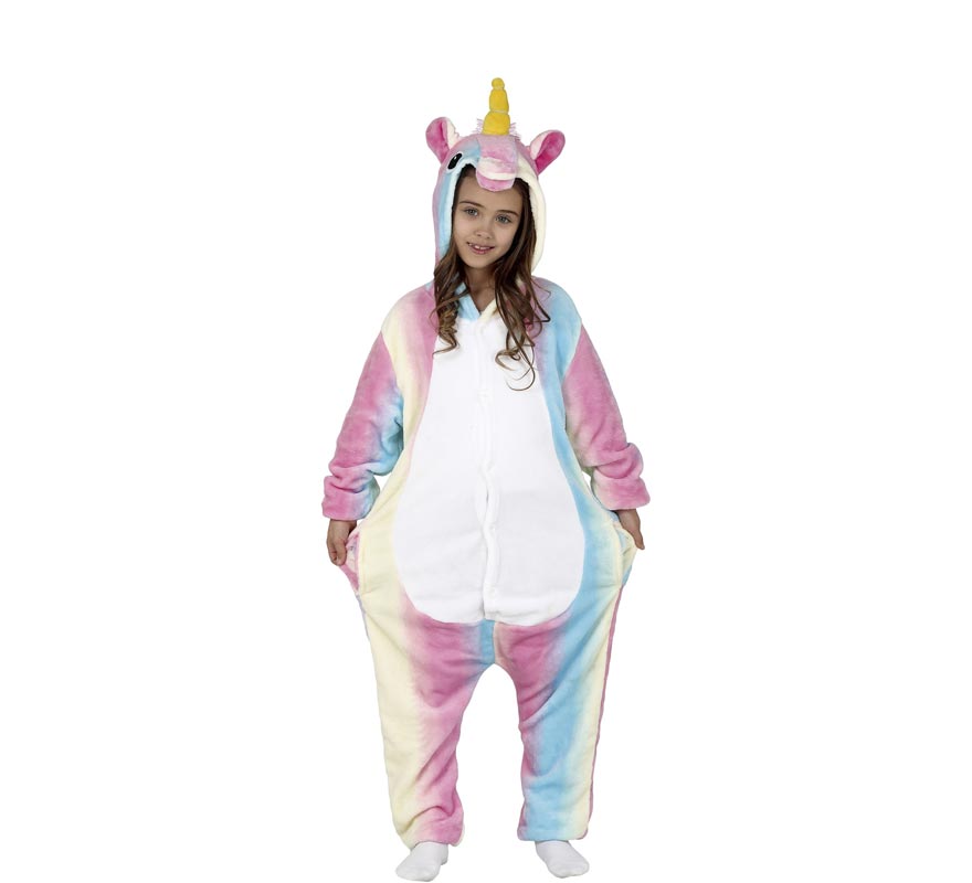 Multicolor Unicorn Pajamas Costume for Girl