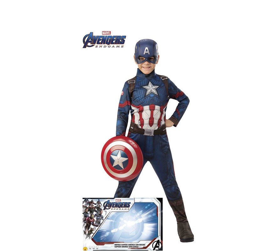 Captain America Costume and Shield for children