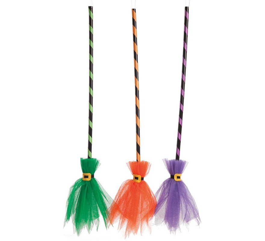 Vassoura da moda em 3 cores sortidas 87 cm