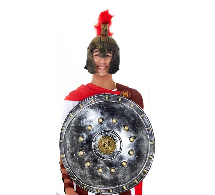 60 cm silver circular Viking shield 60 cm silver circular Viking shield