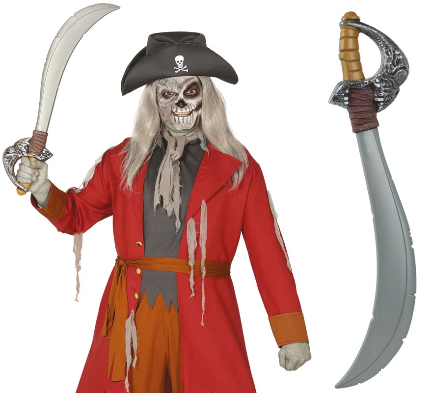 Espada pirata dos 7 mares de 72 cm Espada pirata dos 7 mares de 72 cm