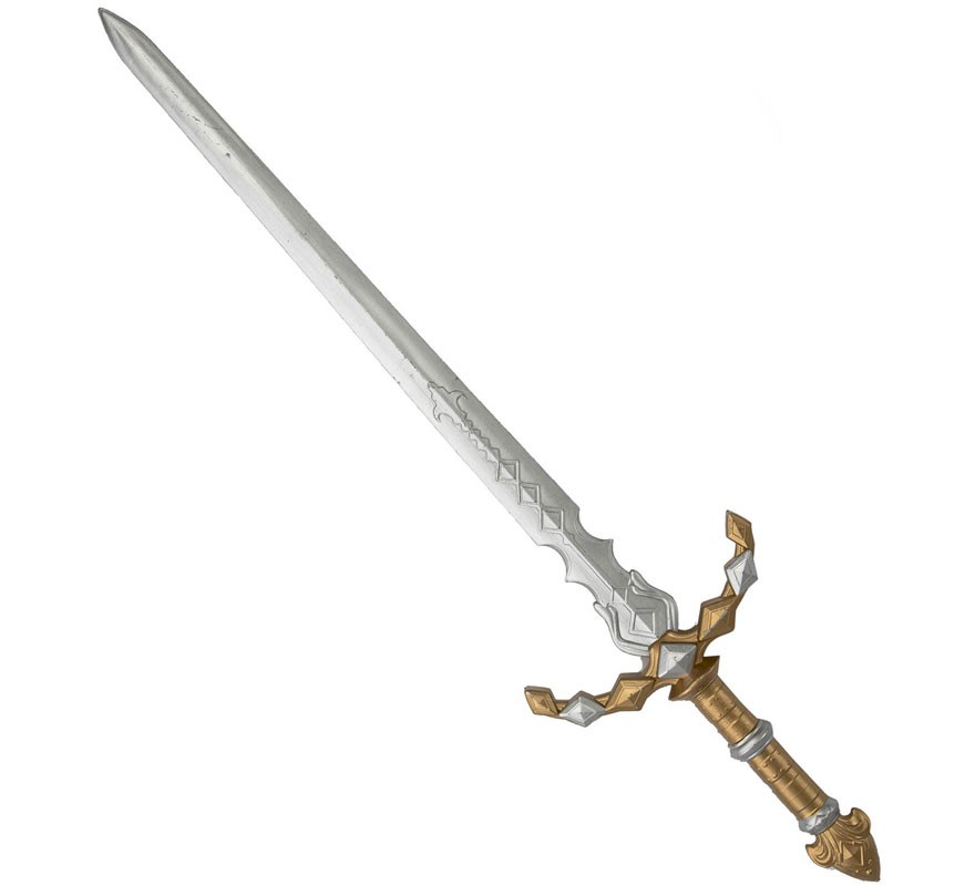 Espada Medieval com Cabo Dourado