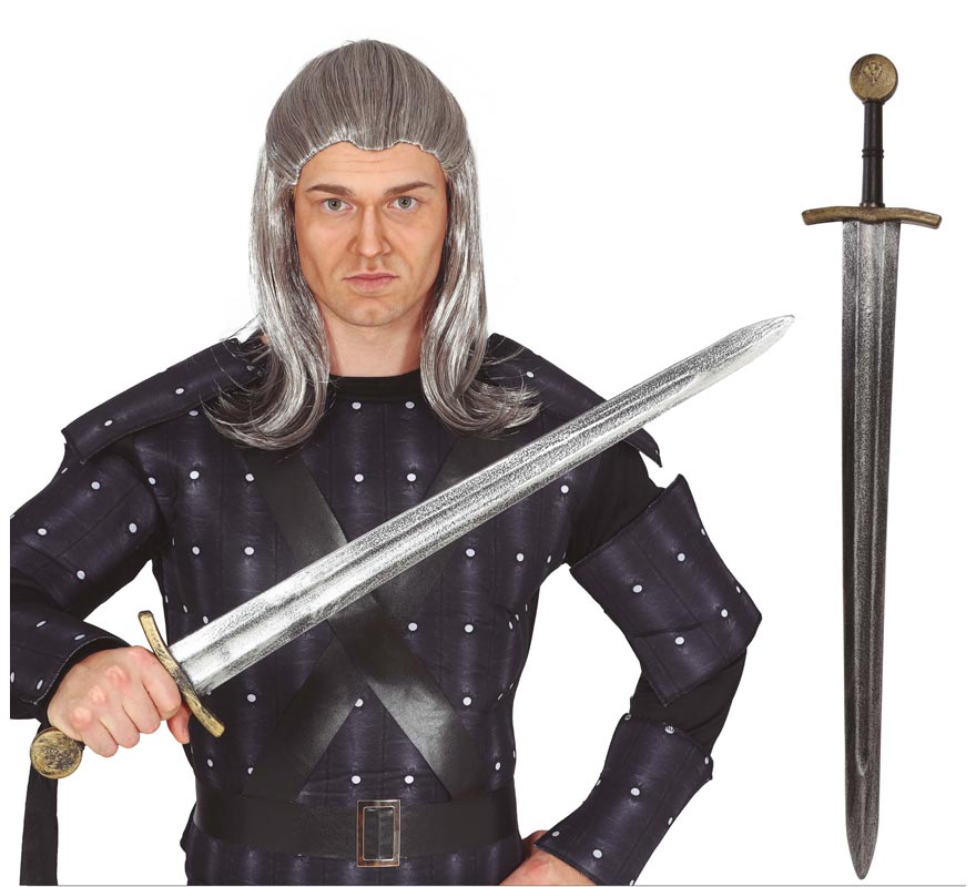 75 cm Silver Medieval Sword