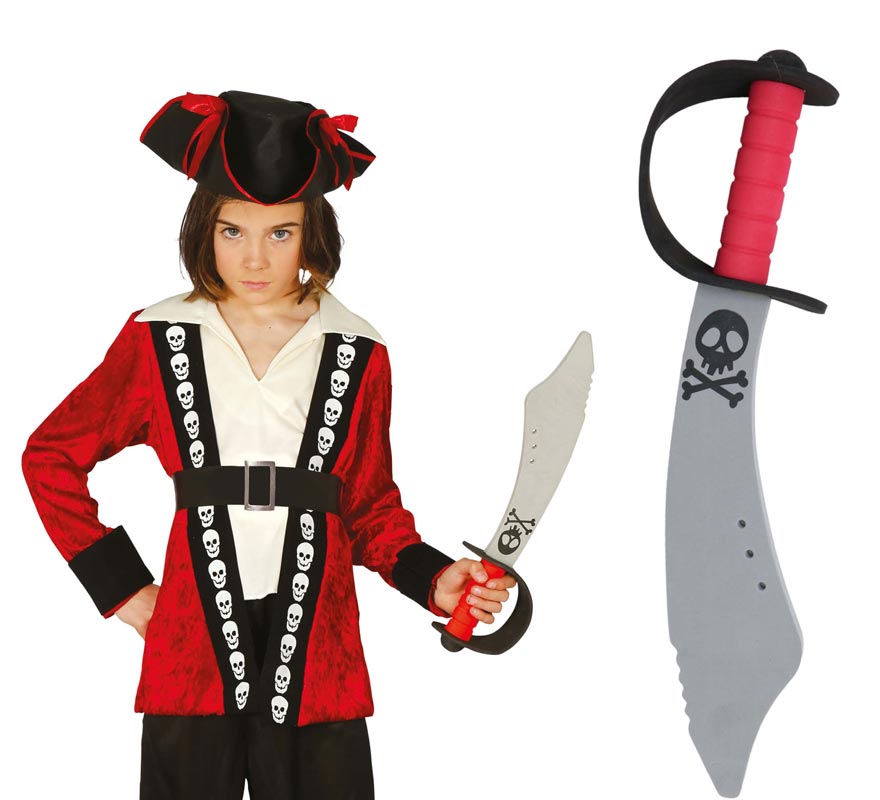 Espada de pirata Eva 43 cm para crianças