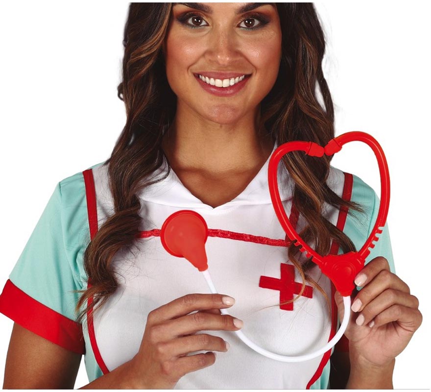 Red and White Stethoscope