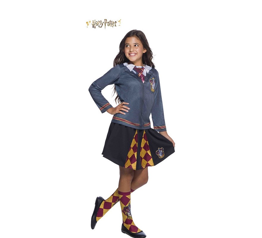 Saia grifinória Harry Potter para meninas