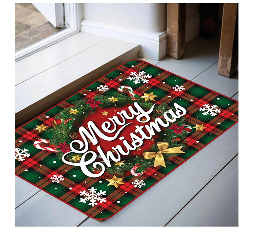 Feliz Natal Capacho de Natal 60x40 cm