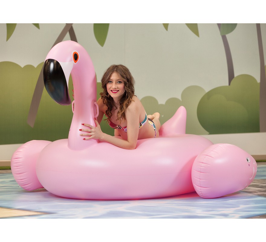 Flamingo inflável rosa de 200 cm