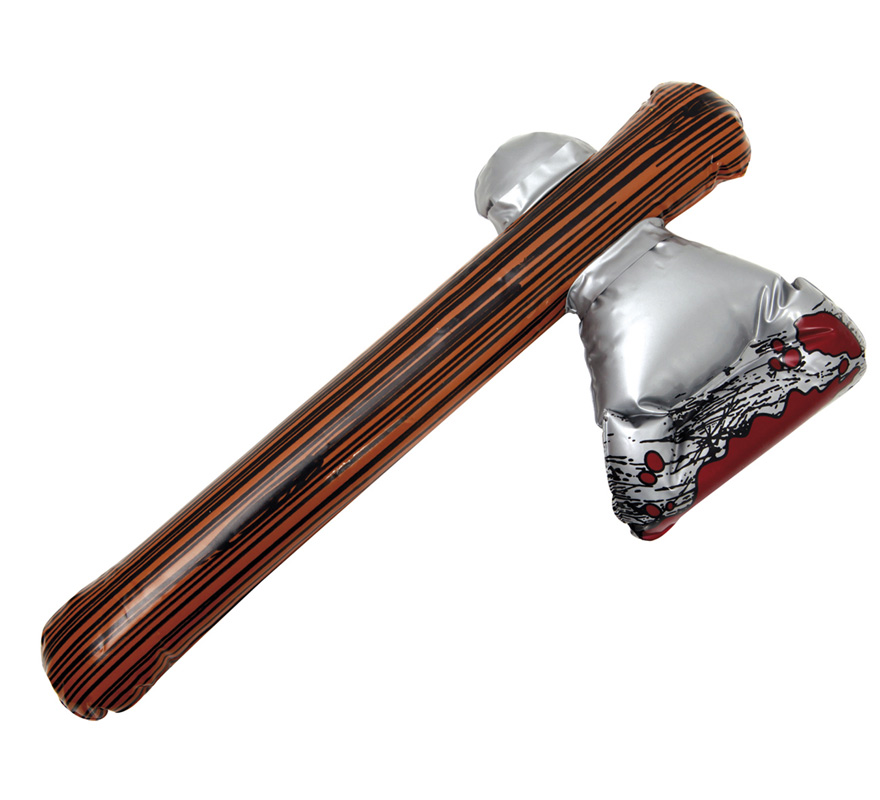 Machado inflável de 45 cm com sangue