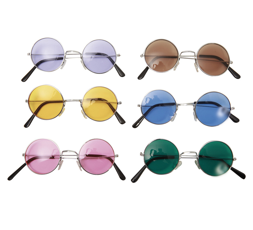 60's glasses in six assorted colors