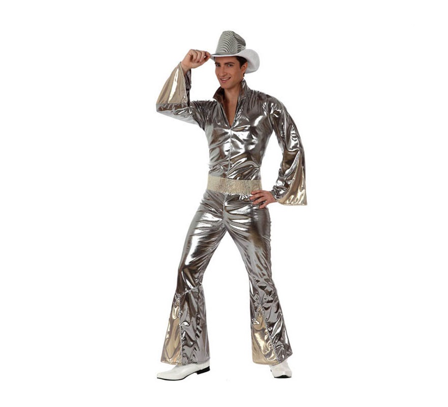 Men's Silver Disco Boy Costume
