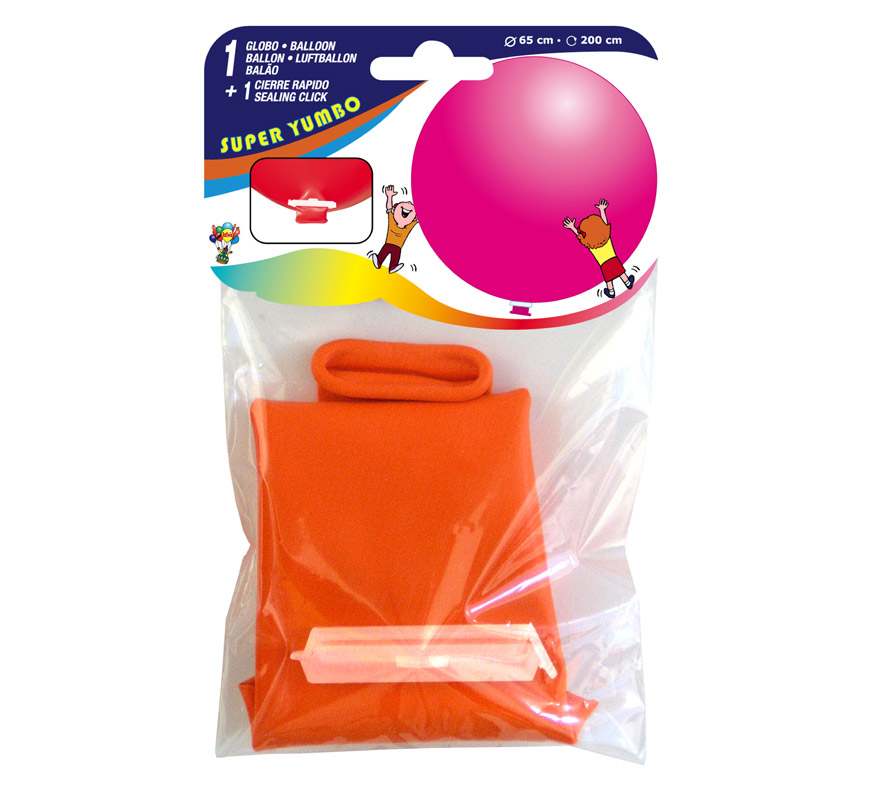 Bolsa 1 Globo 65 cm Ø SUPER YUMBO + FECHAMENTO RÁPIDO