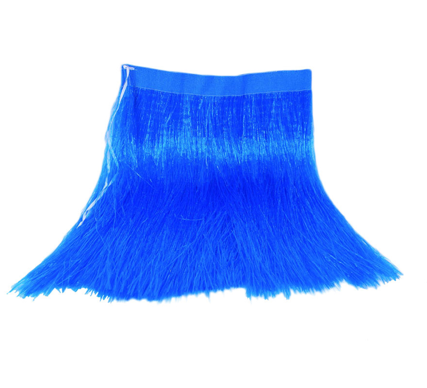 Blue Hawaiian raffia skirt