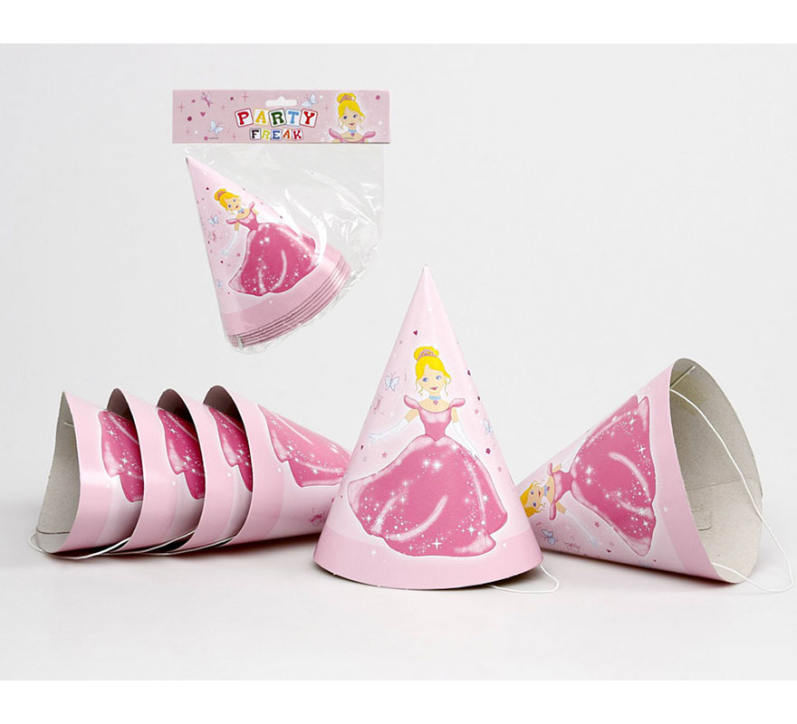 Blister of 6 Princess Birthday Hats