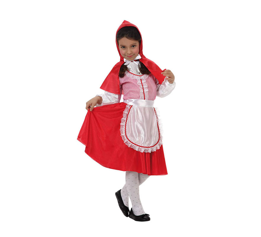 Fato de Chapeuzinho Vermelho para menina