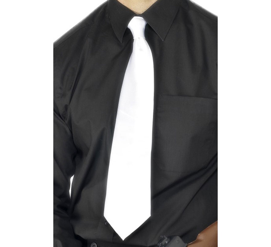 Deluxe Gangster Tie in White