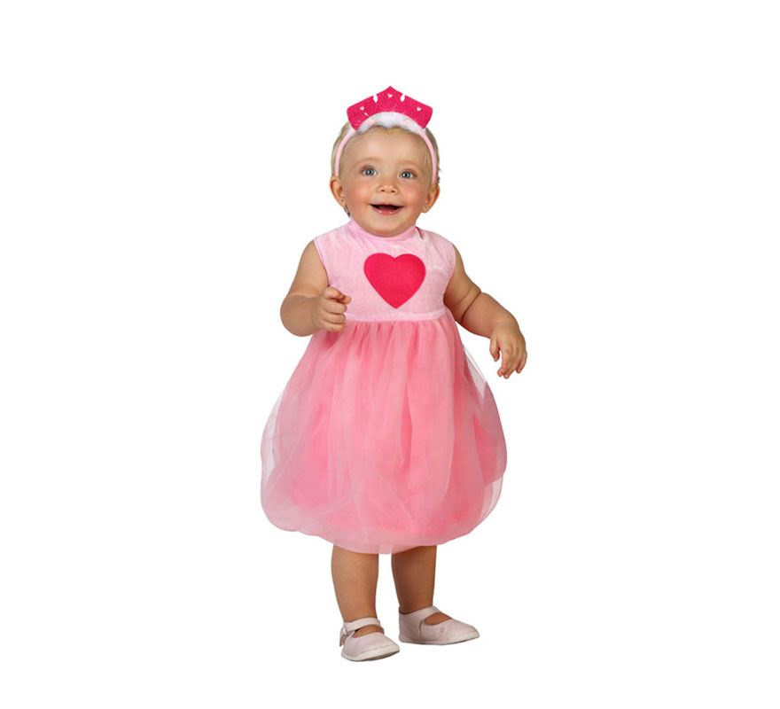 Fato de princesa rosa para bebê