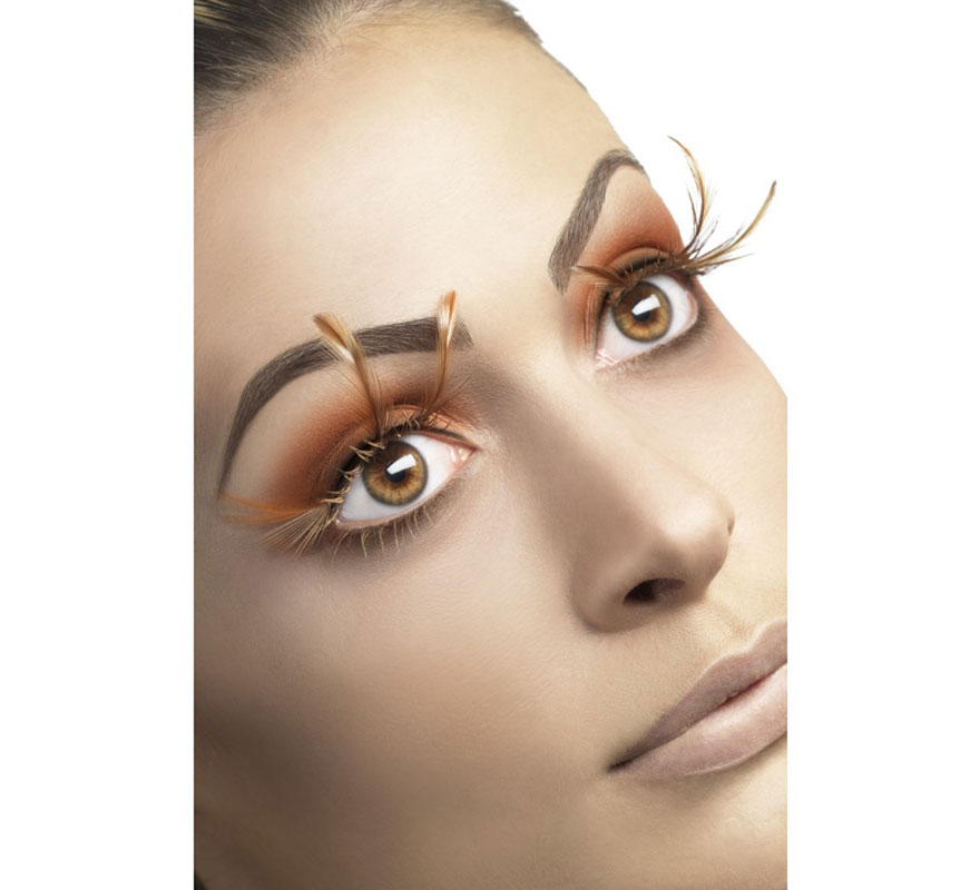 Long Brown Feather Eyelashes with Glue Long Brown Feather Eyelashes with Glue