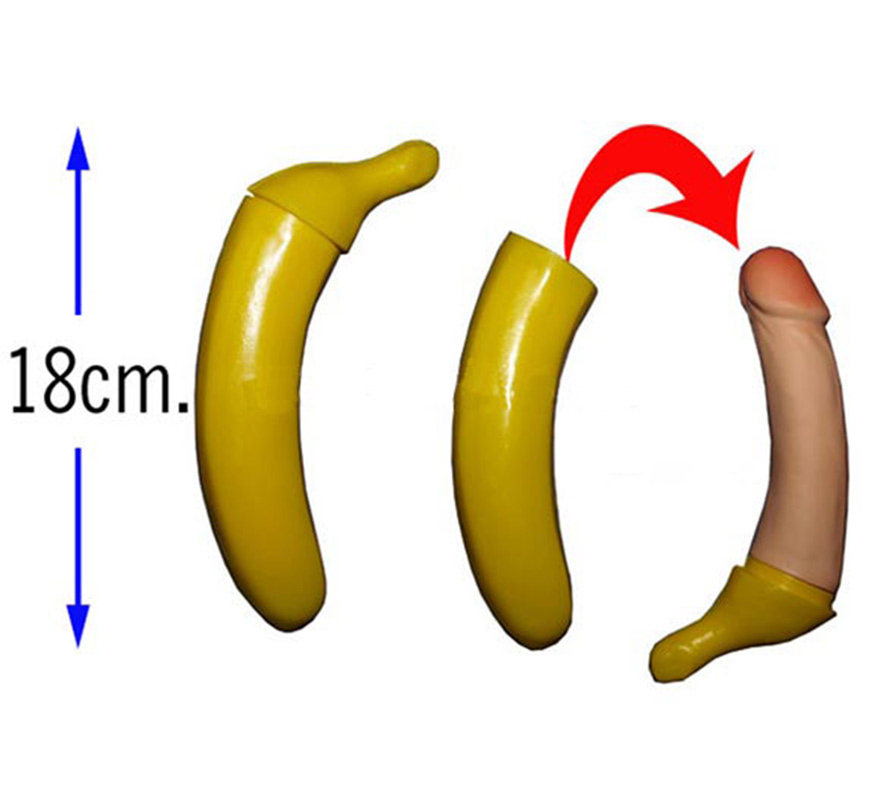 Banana with surprise of 18 cm for Bachelorette Parties