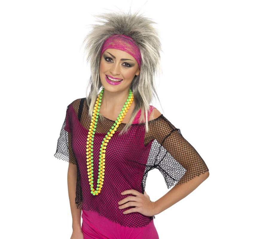 T-shirt preto da malha dos anos 80