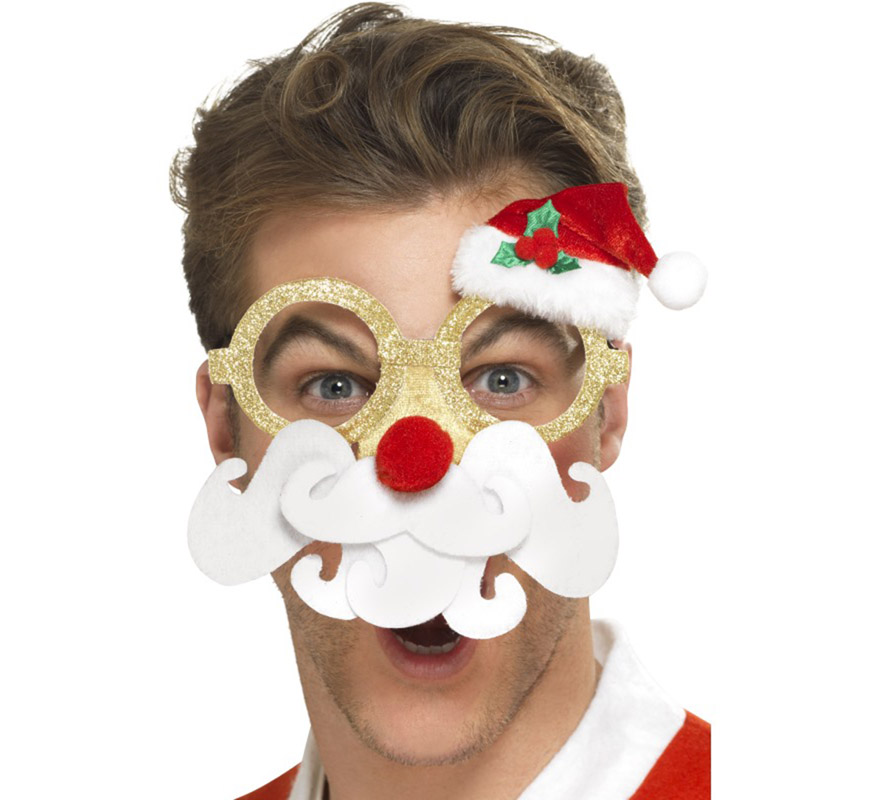 Óculos de Papai Noel para o Natal Óculos de Papai Noel para o Natal