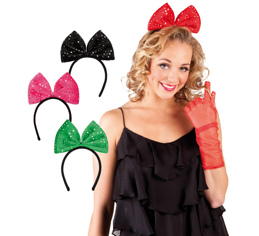 Bow Tie Headband 4 assorted colors
