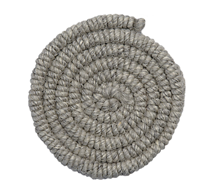 Crepe de lã cinza claro para barbas e apliques