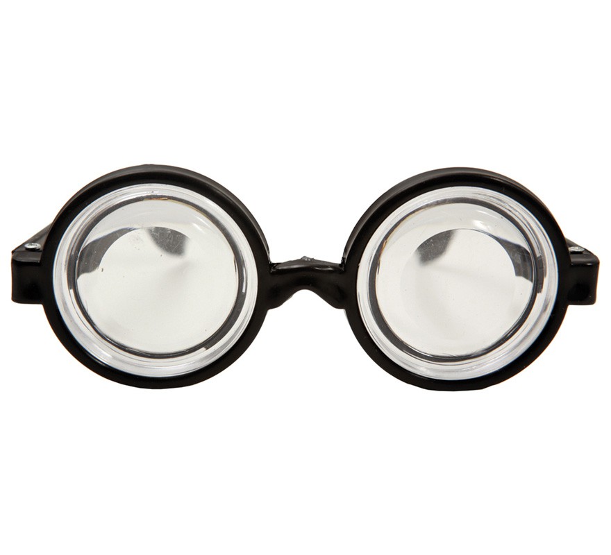 Óculos de nerd garrafa bunda lupa