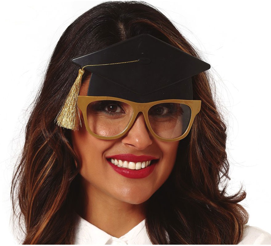 Student Glasses with Mortarboard