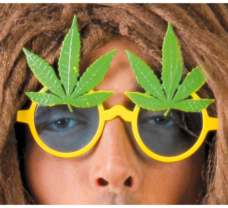 Rastafari Glasses with Marijuana Leaves Rastafari Glasses with Marijuana Leaves