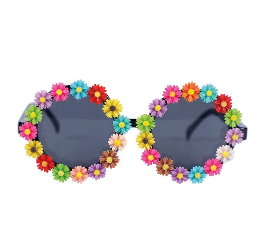 Round Glasses with Flowers Round Glasses with Flowers