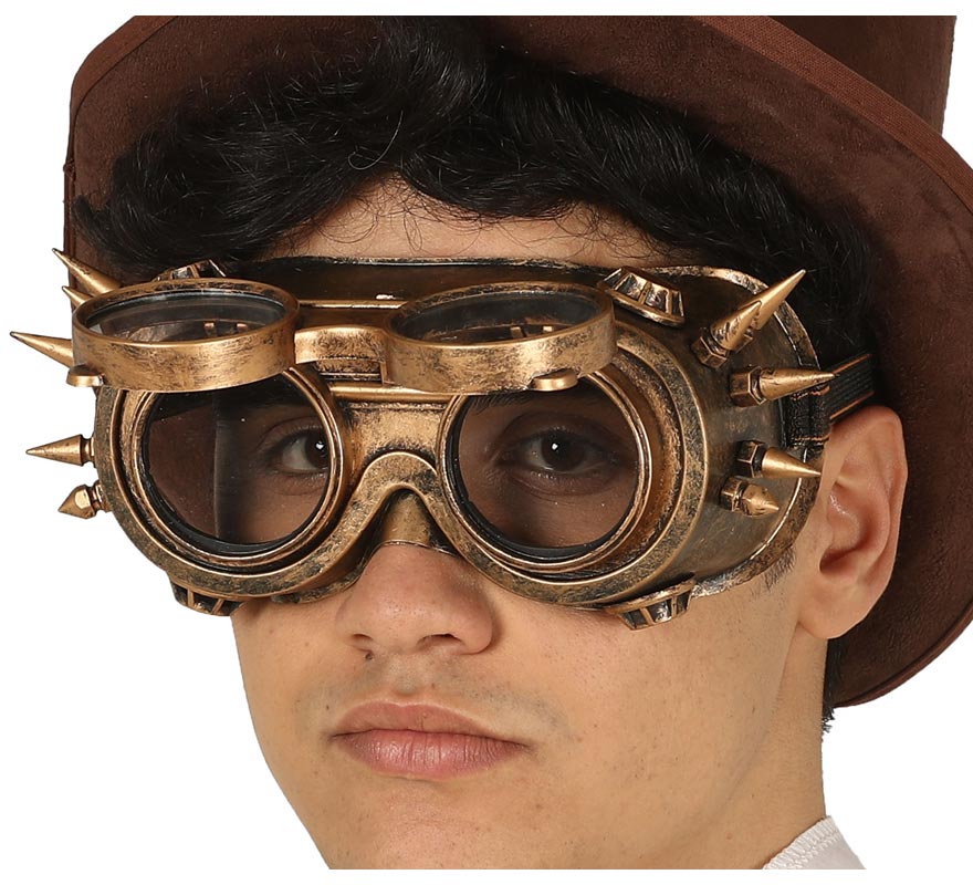 Golden Steampunk Glasses Golden Steampunk Glasses