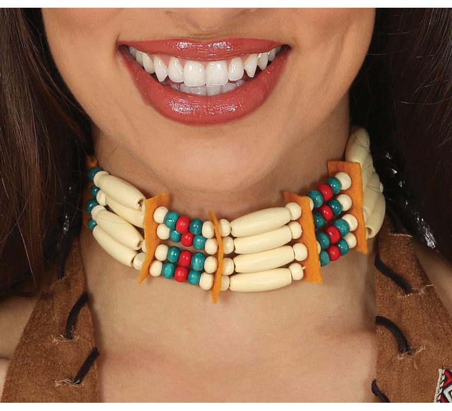 Gargantilha indiana multicolorida