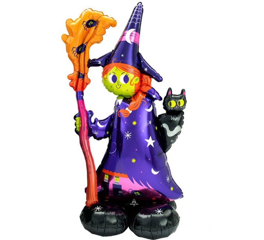 Airloonz Giant Foil Balloon Witch 60X139 cm