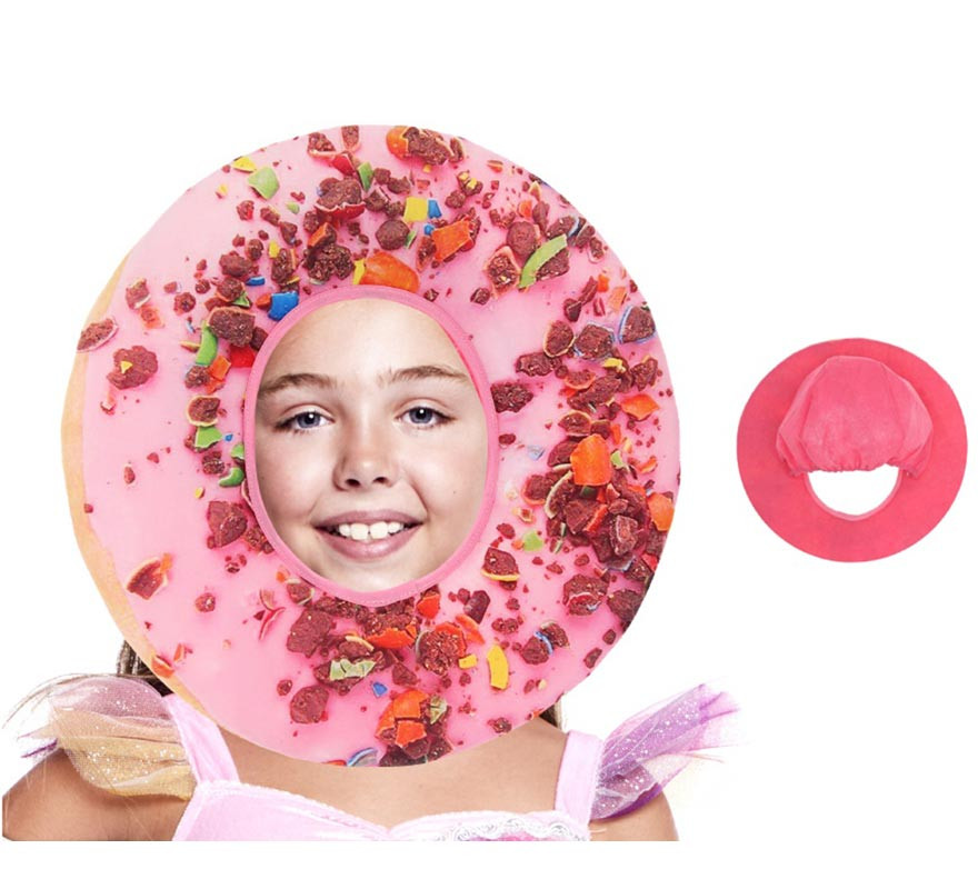 Chapéu Donut rosa e granulado