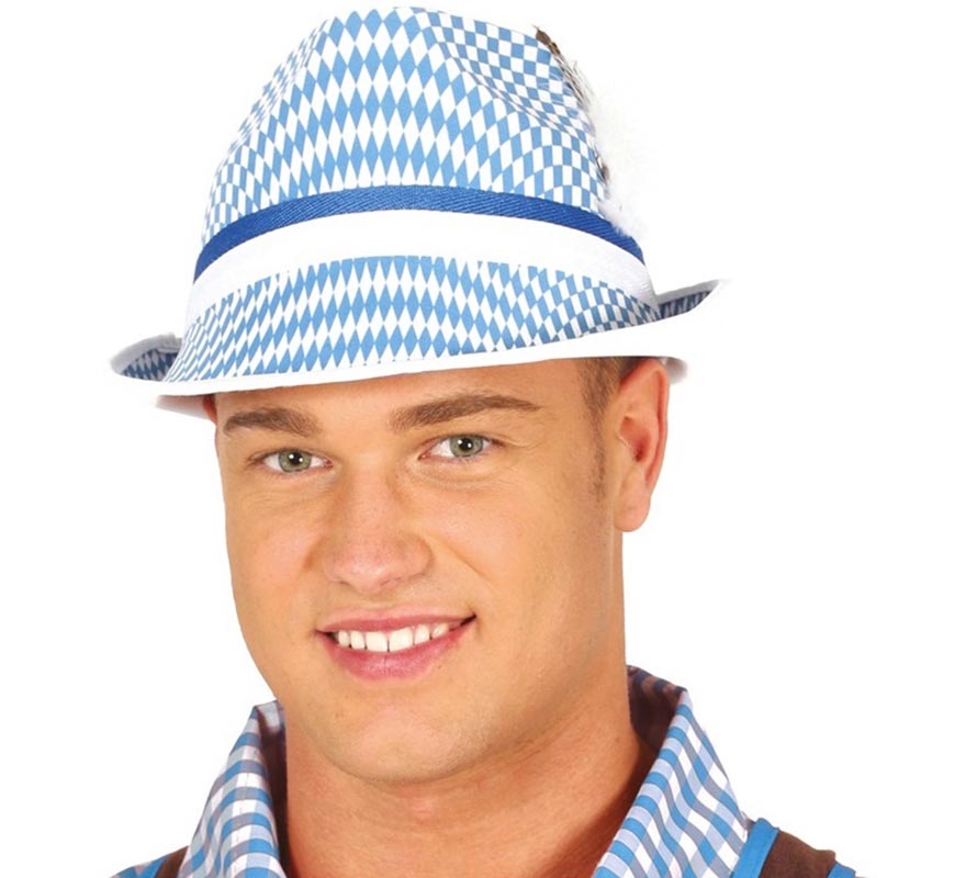 Chapéu Oktoberfest Azul e Branco