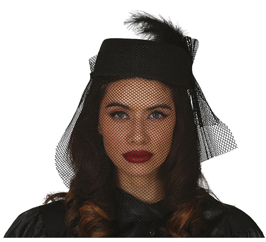 Black Widow's Cap and Veil