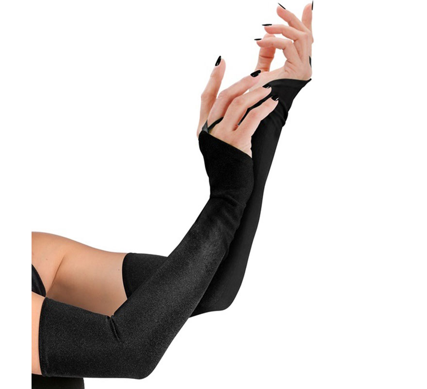 Luvas sem dedos de 43 cm de comprimento