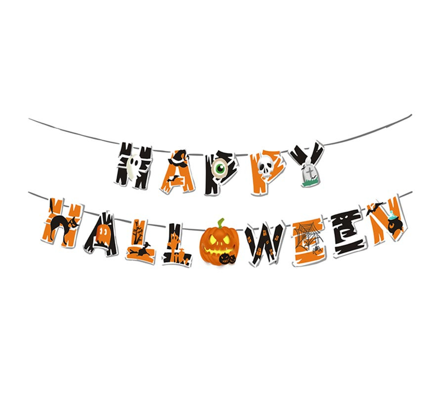 2.4m Pumpkin Garland