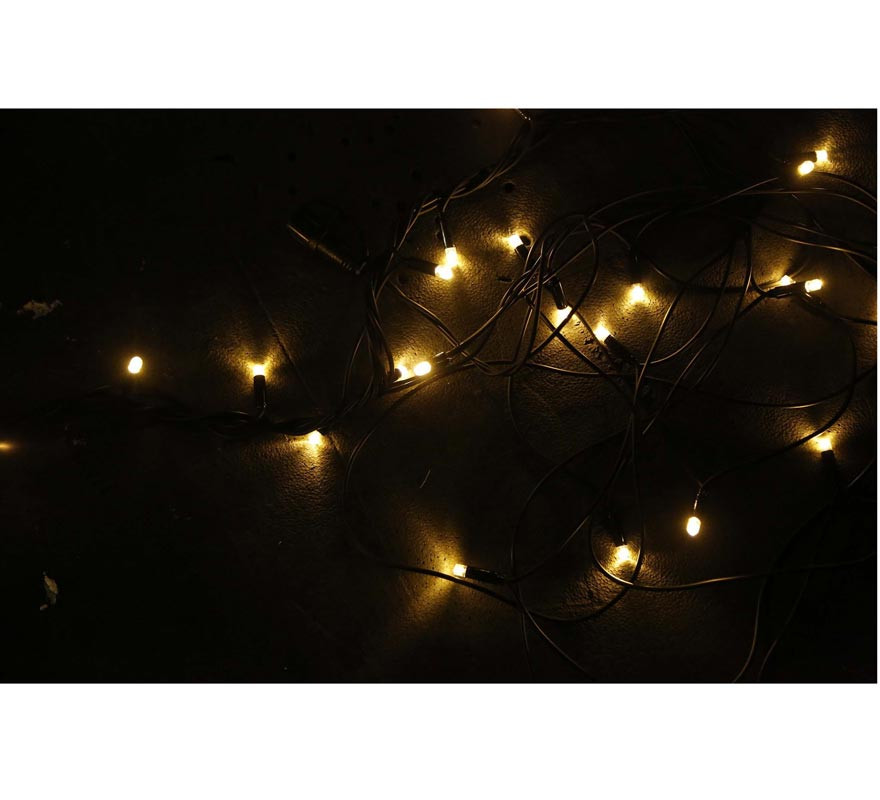 Garland of 50 LEDs IP44 white waterproof
