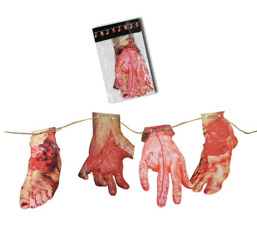 Guirlanda de Mãos e Pés de 2 metros