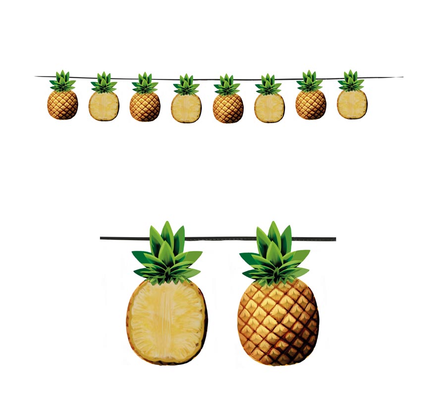 Pineapple Garland of 15 pieces of 300 cm