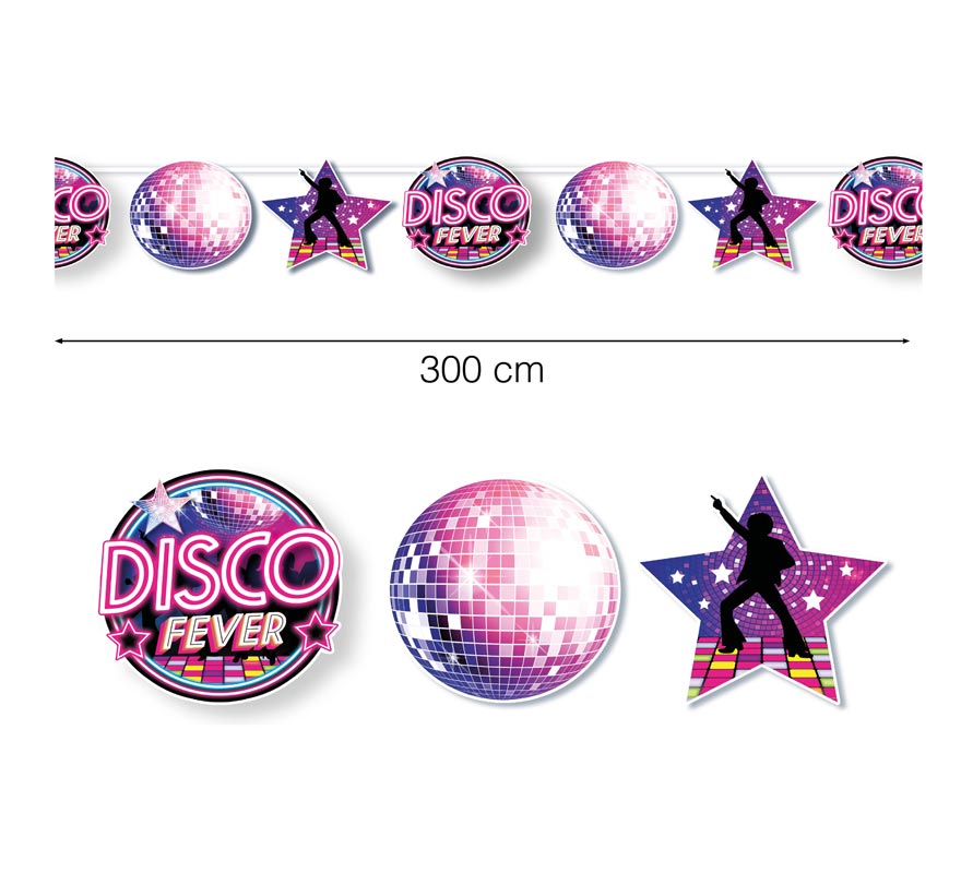 Disco Fever lilás de 300 cm