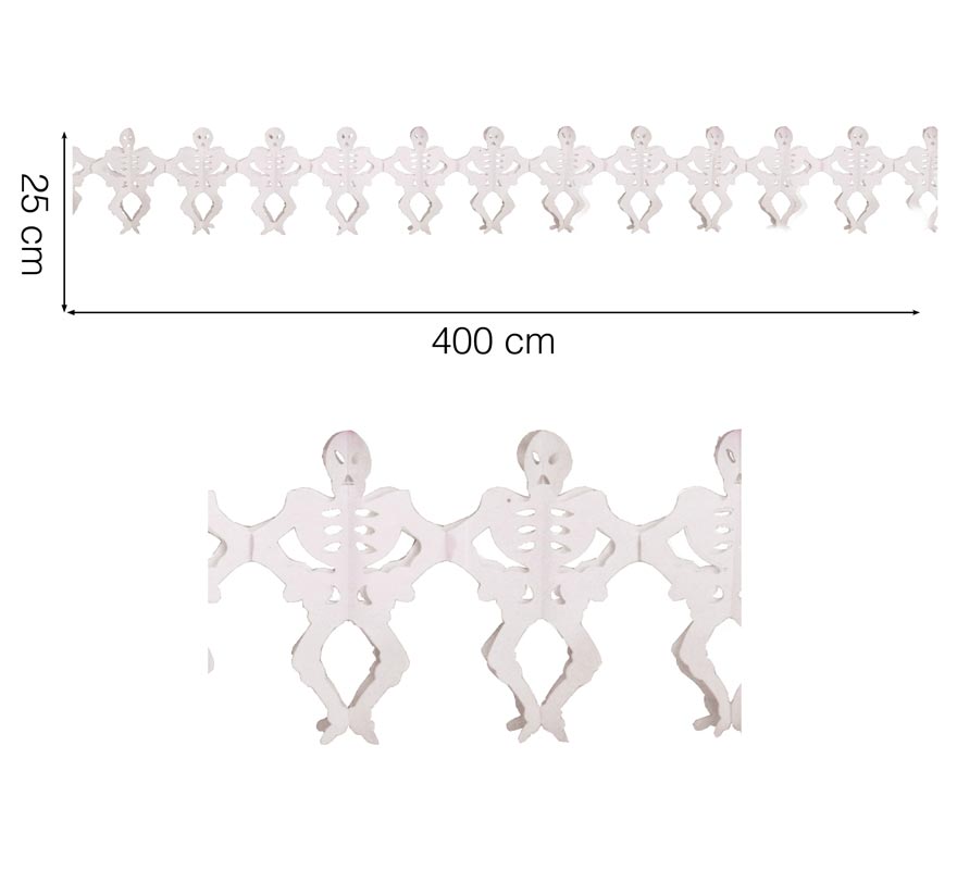 Skeletons Garland 25 x 400 cm. for halloween