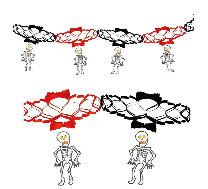 Skeleton fantasy garland 15x200 cm