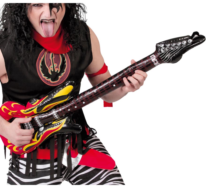 Guitarra inflável de 102 cm.