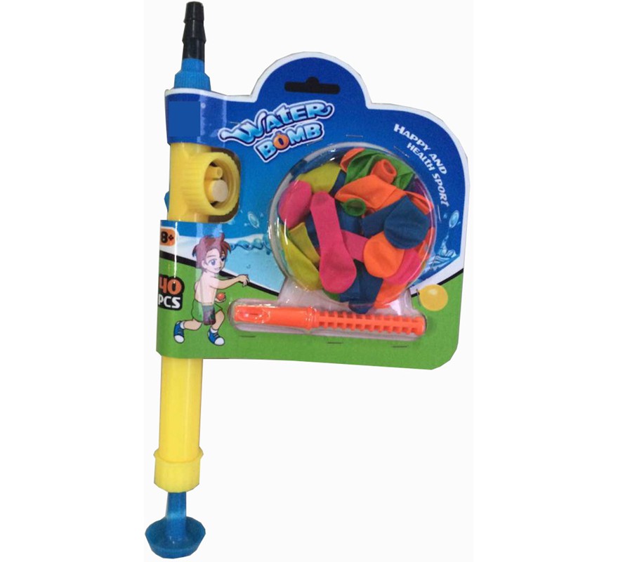 Inflador de 30 cm com balões