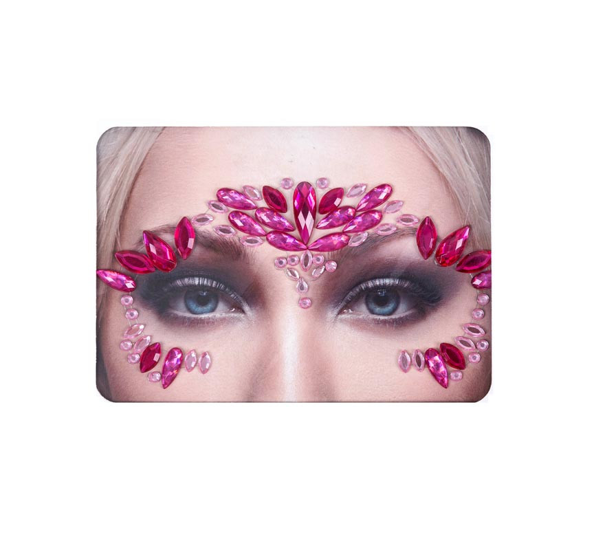 Facial Jewels bright fuchsia and pink drops Facial Jewels bright fuchsia and pink drops