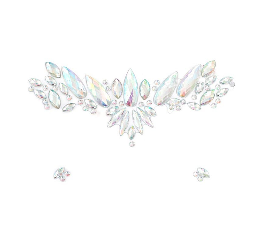 Gotas e pontos de prata para joias faciais