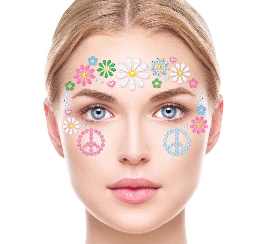 Floral Hippie Face Jewelry